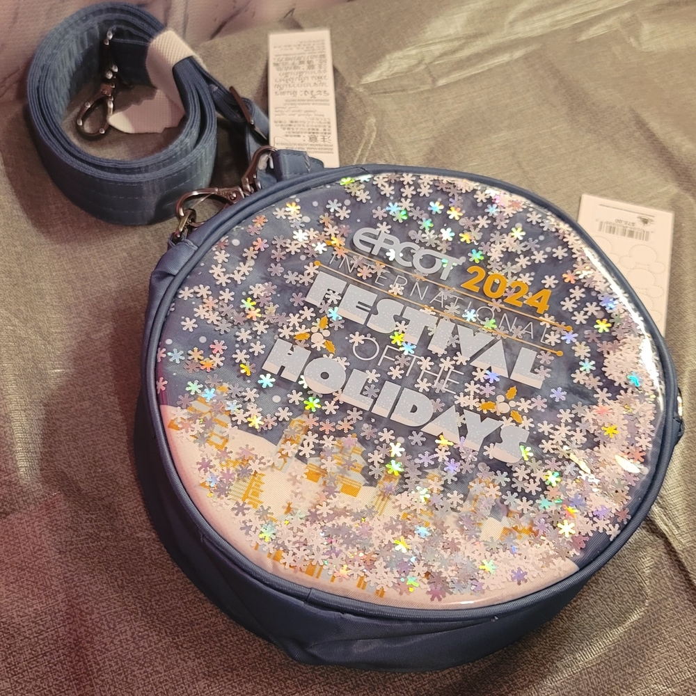 Disney Lug Festival of the Holidays Blue Crossbody Bag- New With Tags!